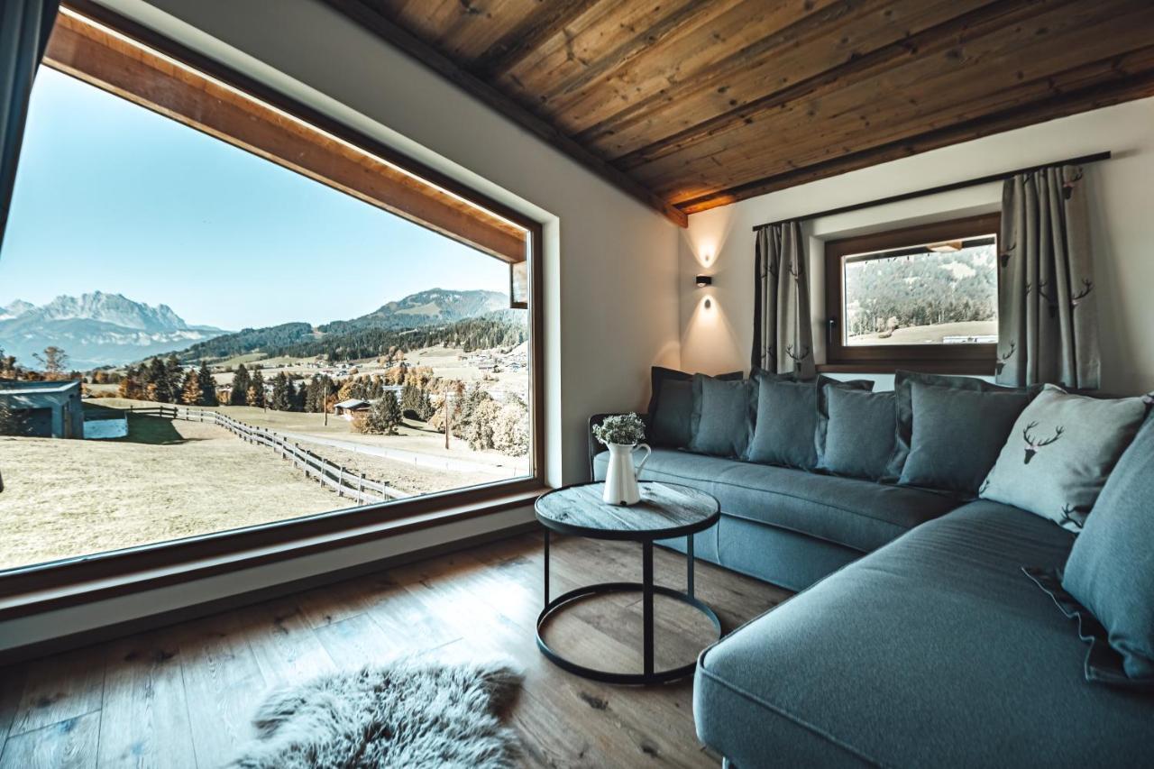 Hotel Chalets Grosslehen Fieberbrunn Buitenkant foto