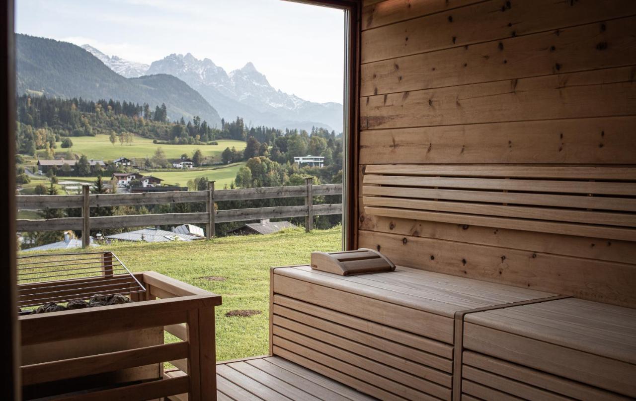 Hotel Chalets Grosslehen Fieberbrunn Buitenkant foto