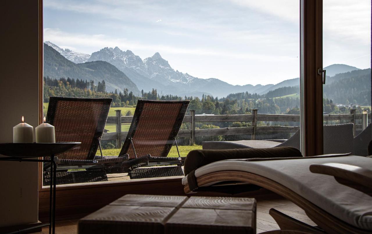 Hotel Chalets Grosslehen Fieberbrunn Buitenkant foto