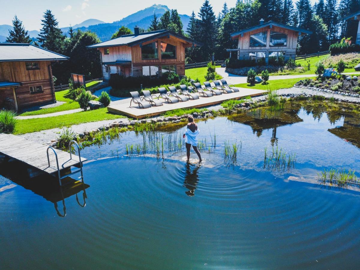 Hotel Chalets Grosslehen Fieberbrunn Buitenkant foto