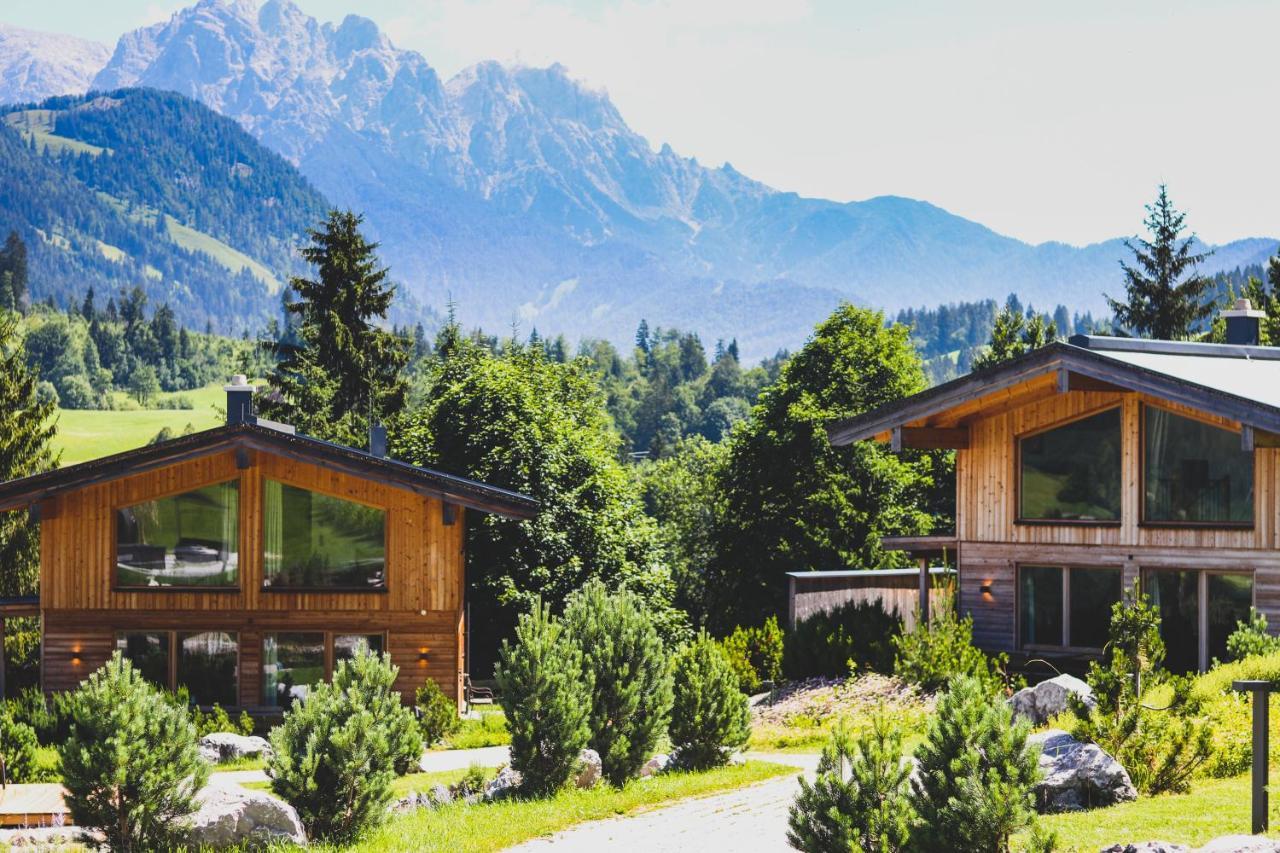 Hotel Chalets Grosslehen Fieberbrunn Buitenkant foto